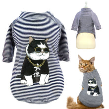 Load image into Gallery viewer, Fashion Cat Clothes Pet Dog Clothes For Small Dogs Cats Soft Cotton Summer Kitten Puppy Clothing Vest Stripe Dog T-shirt Shirts - Petgo Wholesale