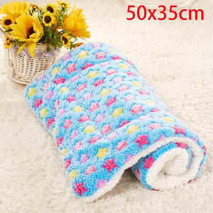 Small Pet Dog House Kennel Bed Mat Cat Blanket Pets Tent Unfolding To Be Thicken Winter Pet Beds Mattress Flannel Fabric Warm - Petgo Wholesale
