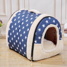 Load image into Gallery viewer, NEW  Folding doghouse doggie bed dog and cat pet house can remove and wash pet beds for fall and winter - Petgo Wholesale