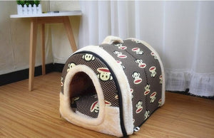 NEW  Folding doghouse doggie bed dog and cat pet house can remove and wash pet beds for fall and winter - Petgo Wholesale