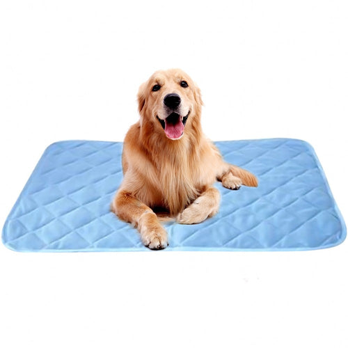 2019 New Summer Dog Mat Ice Pad 100*70CM Large Size Ice Silk Cool Pet Beds Sofa Cushion Fit All Pet Puppy Cat Summer Cooling Mat - Petgo Wholesale