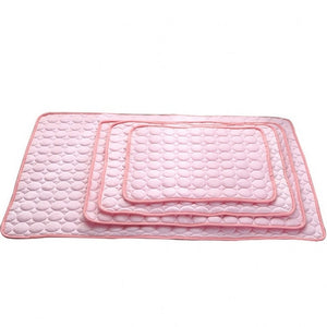 2019 New Summer Dog Mat Ice Pad 100*70CM Large Size Ice Silk Cool Pet Beds Sofa Cushion Fit All Pet Puppy Cat Summer Cooling Mat - Petgo Wholesale